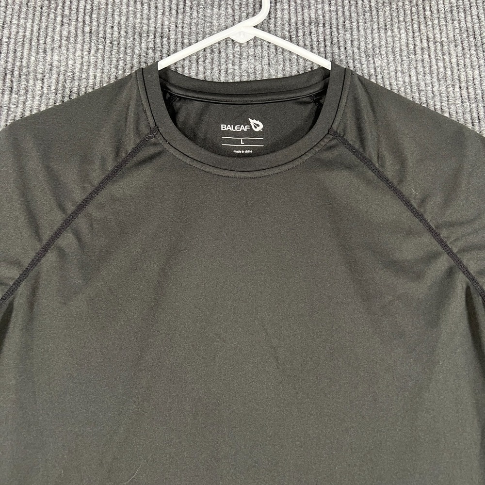 Baleaf Shirt Womens Large Black Long Sleeve Active Workout Yoga Gym Run Lift